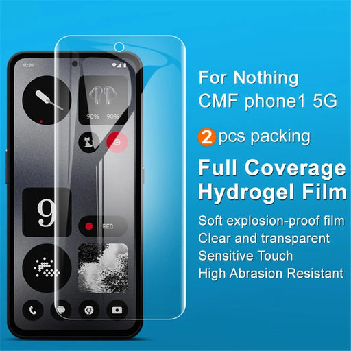 IMAK 2Pcs / Set Hydrogel Film III For Nothing CMF Phone 1 Full Screen Protector TPU Film HD Clear - 2