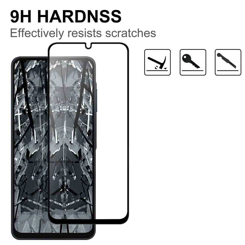 For Samsung Galaxy A16 5G / A16 4G AGC Tempered Glass with Black Edge Full Glue Full Coverage Screen Protector - 3