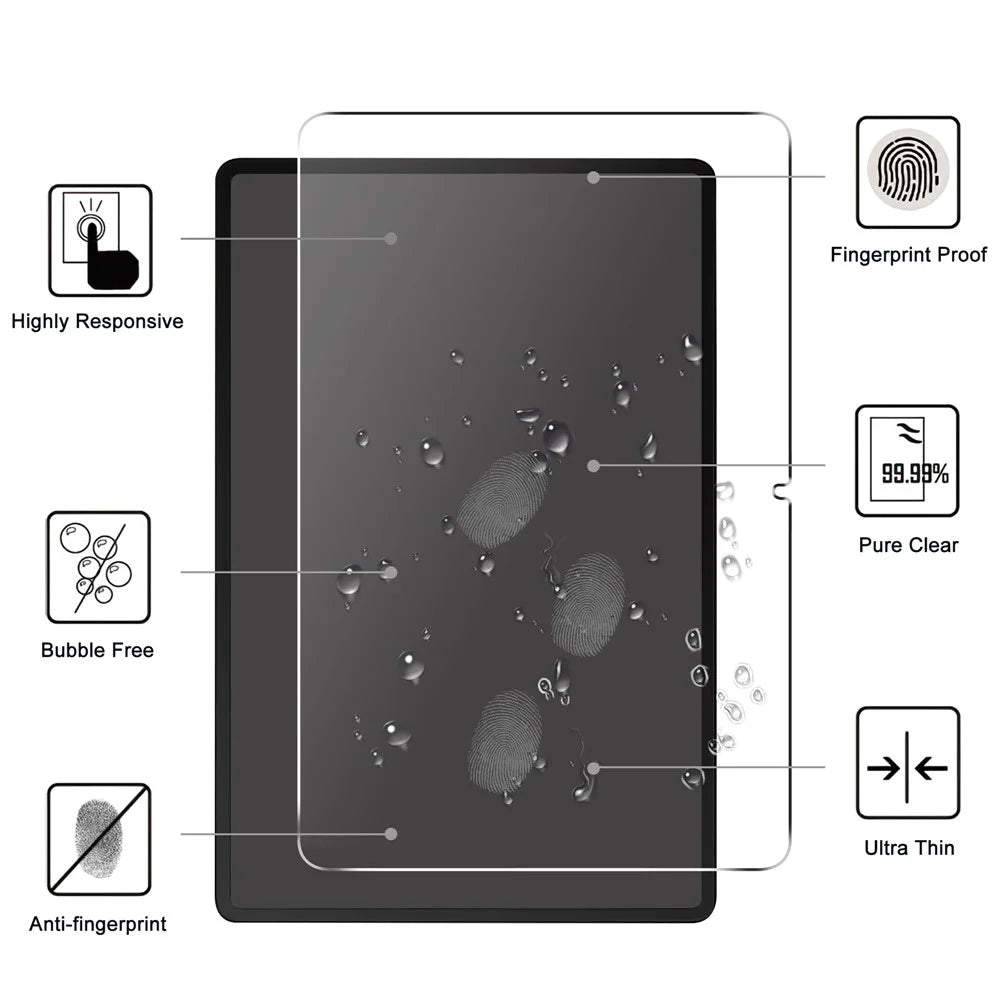 For Honor Pad X8b / Pad X8a Tempered Glass Screen Protector 2.5D Straight Edge Screen Film - 2