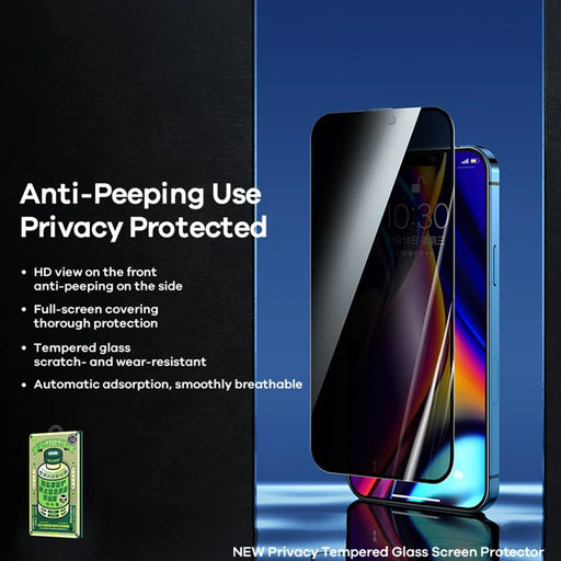 REMAX For iPhone 16 Pro Max Anti-Peep Tempered Glass Screen Protector Full Covering Screen Film - 2