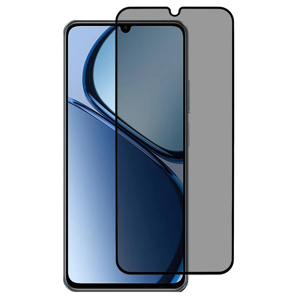 For Realme Note 60x 4G / C63 4G / C61 4G For Anti-Peep Full Covering Screen Protector Silk Printing Tempered Glass Film - 1
