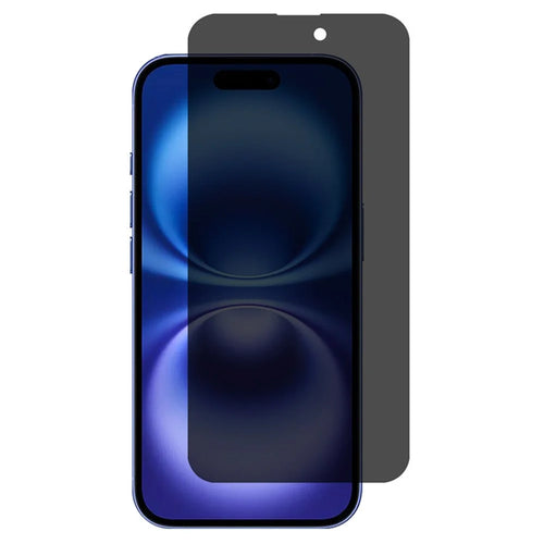 For iPhone 16 Plus / 15 Plus Anti-Spy Screen Protector Thick Glue High Aluminium-Silicon Glass Film - 1