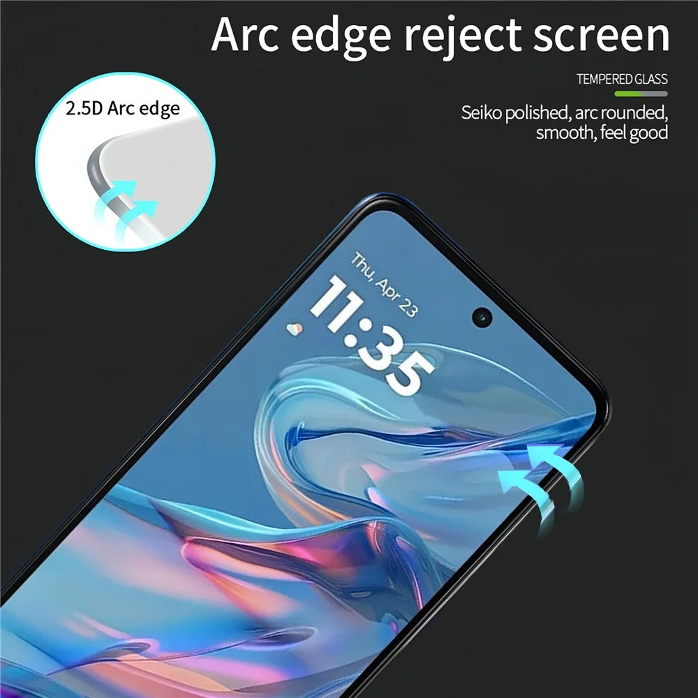 PINWUYO JK Series-2 for Motorola Moto G45 5G / G34 5G High Aluminium-Silicon Glass Film 9H Full Screen Protector - 4