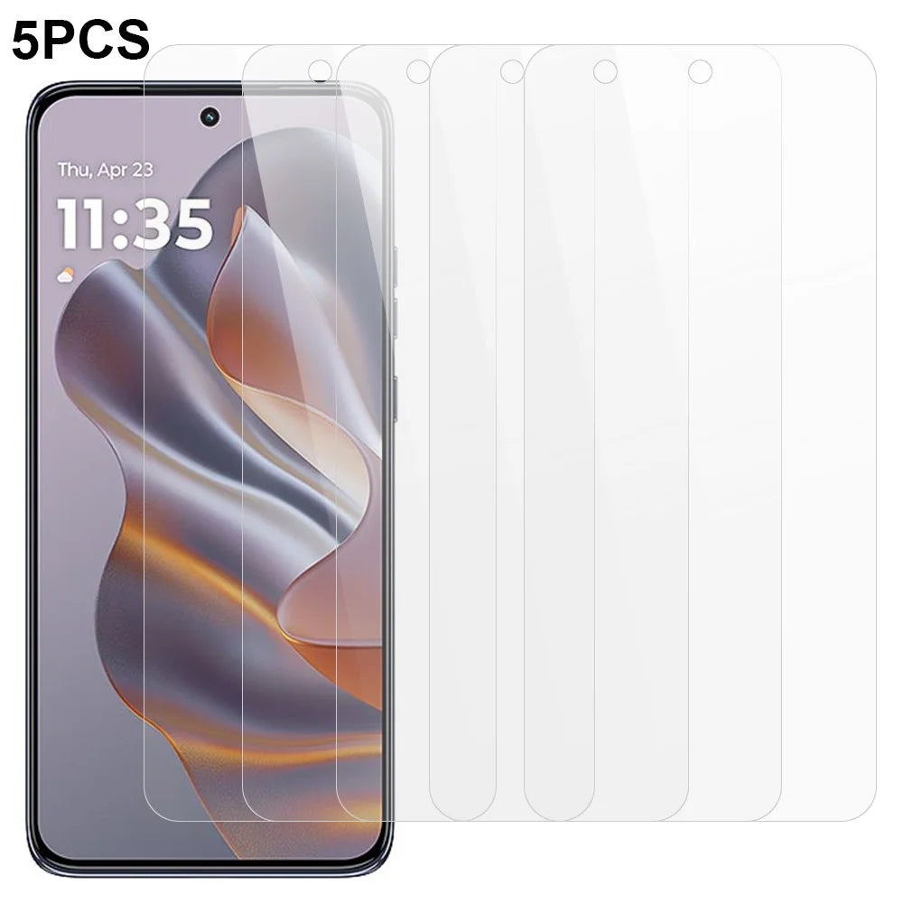 5Pcs For Motorola Edge 60 Neo 5G / 50 Neo 5G Screen Protector 0.3mm 2.5D Tempered Glass Clear Film - 1