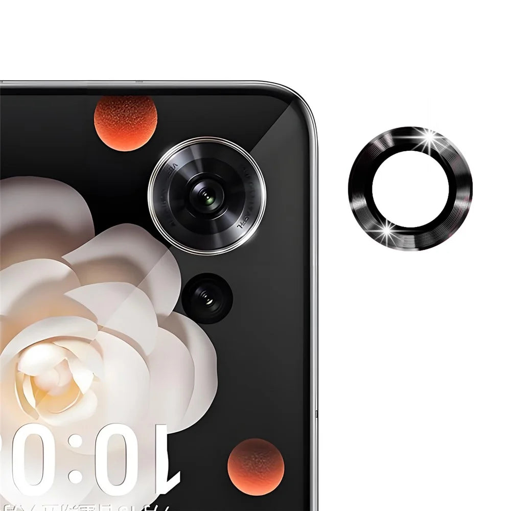 ENKAY HAT PRINCE For Honor Magic V Flip 5G Camera Lens Protector  Metal Ring Lens Film - Black - 1