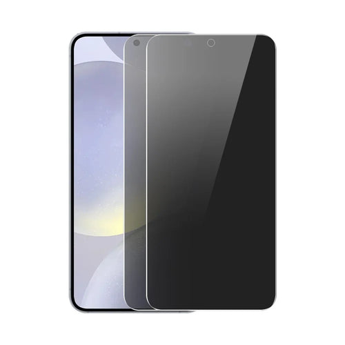 ENKAY HAT PRINCE For Samsung Galaxy S24 FE 2Pcs Anti-Spy Film  Anti-Glare Screen Protector Tempered Glass - Black - 1