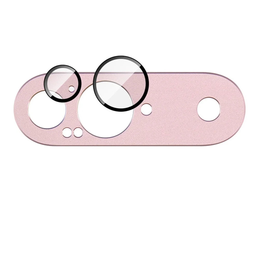IMAK For Google Pixel 9 Camera Lens Film Metal Lens Cap+Tempered Glass Lens Protector - Pink - 4