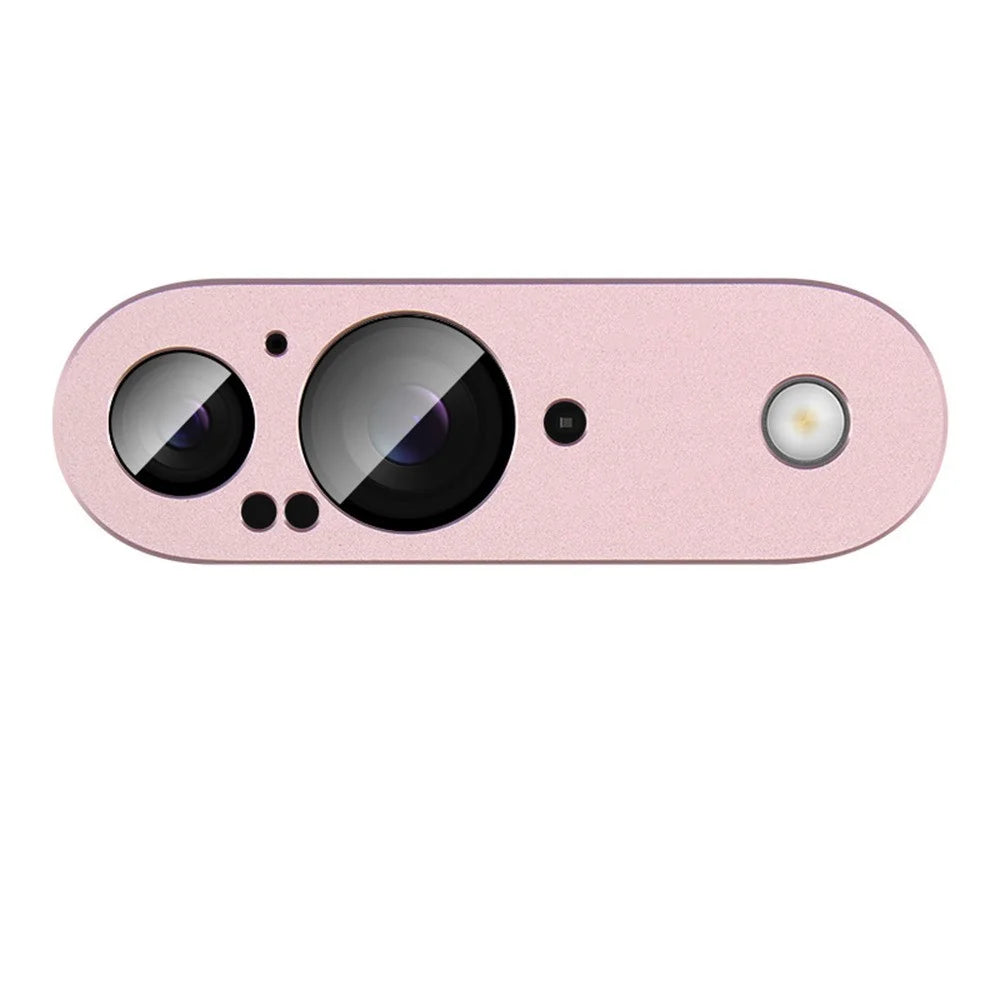 IMAK For Google Pixel 9 Camera Lens Film Metal Lens Cap+Tempered Glass Lens Protector - Pink - 5