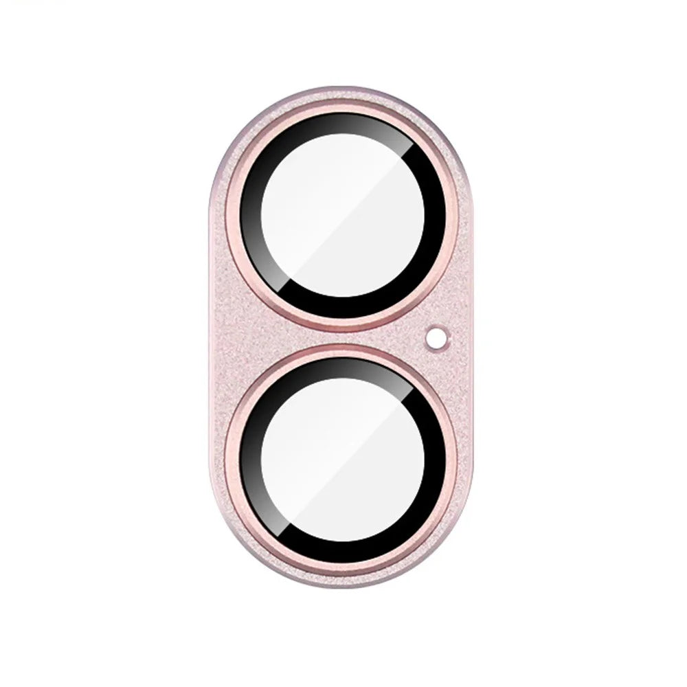IMAK For iPhone 16 Plus / 16 Camera Lens Film Metal Lens Cap+Tempered Glass Lens Protector - Pink - 2