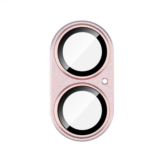 IMAK For iPhone 16 Plus / 16 Camera Lens Film Metal Lens Cap+Tempered Glass Lens Protector - Pink - 2
