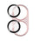 IMAK For iPhone 16 Plus / 16 Camera Lens Film Metal Lens Cap+Tempered Glass Lens Protector - Pink - 4