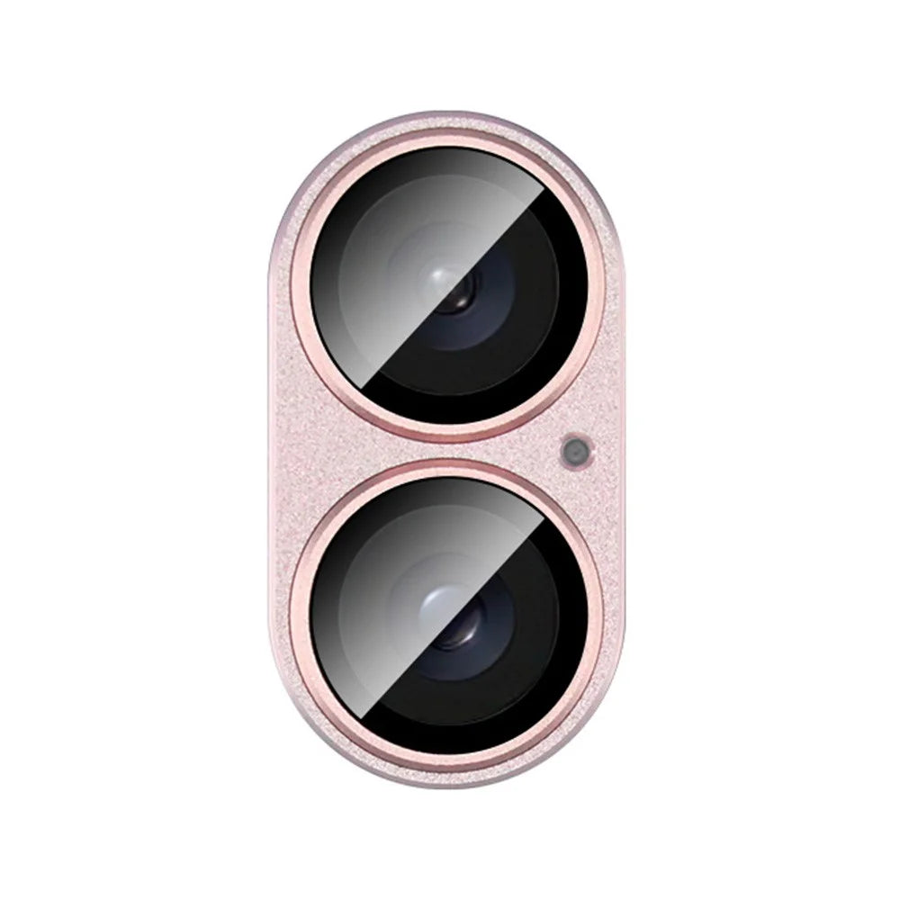 IMAK For iPhone 16 Plus / 16 Camera Lens Film Metal Lens Cap+Tempered Glass Lens Protector - Pink - 5