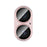 IMAK For iPhone 16 Plus / 16 Camera Lens Film Metal Lens Cap+Tempered Glass Lens Protector - Pink - 5