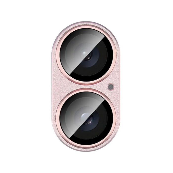 IMAK For iPhone 16 Plus / 16 Camera Lens Film Metal Lens Cap+Tempered Glass Lens Protector - Pink - 5