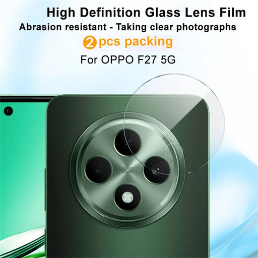 IMAK 2Pcs / Set for Oppo F27 5G Camera Lens Protector Ultra Clear Tempered Glass Lens Film - 2