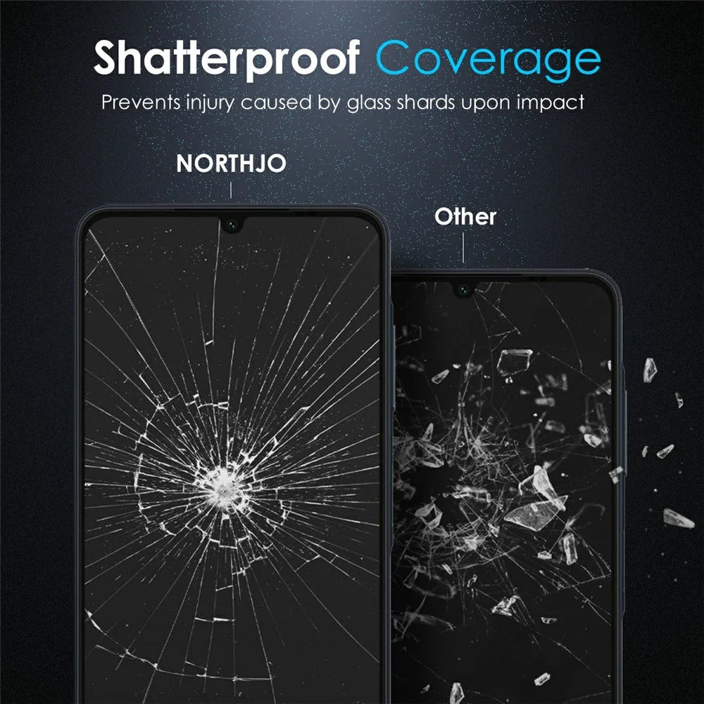 NORTHJO A++ For Samsung Galaxy A06 4G Privacy Screen Protector Silk Printing Full Glue Anti-Spy Tempered Glass Film - 5