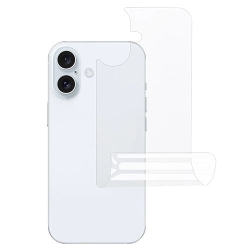 For iPhone 16 Back Screen Protector Hydrogel HD Clear TPU + PET Phone Back Cover Film - 1