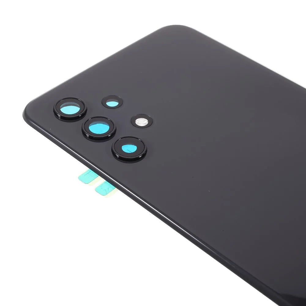For Samsung Galaxy A32 5G A326 Battery Housing with Adhesive Sticker + Camera Lens Cover (Without Logo) - Black - 5