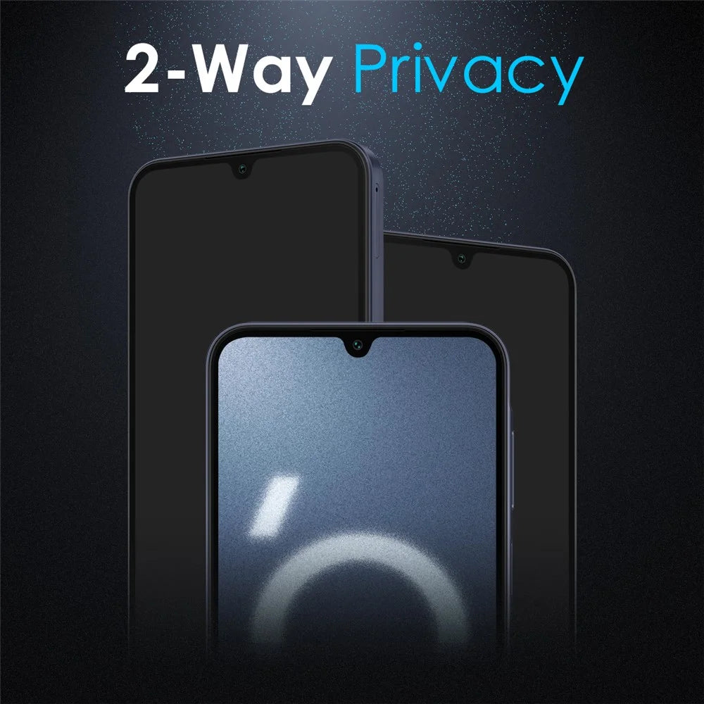 NORTHJO A++ For Samsung Galaxy A16 5G / A16 4G Privacy Screen Protector Silk Printing Full Glue Anti-Spy Tempered Glass Film - 3