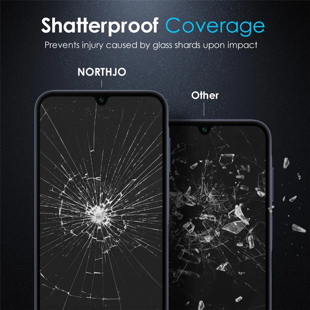 NORTHJO A+ For Samsung Galaxy A16 5G / A16 4G Screen Protector High Aluminum-Silicon Film 0.3mm 2.5D, Black - 5
