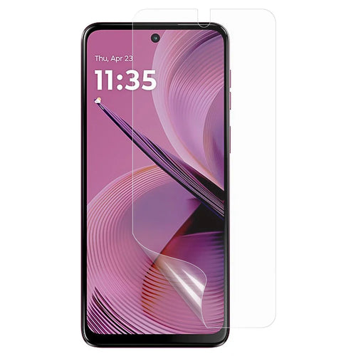 For Motorola Moto G55 5G Screen Film PET Bubble-Free Ultra Clear Screen Protector - 1