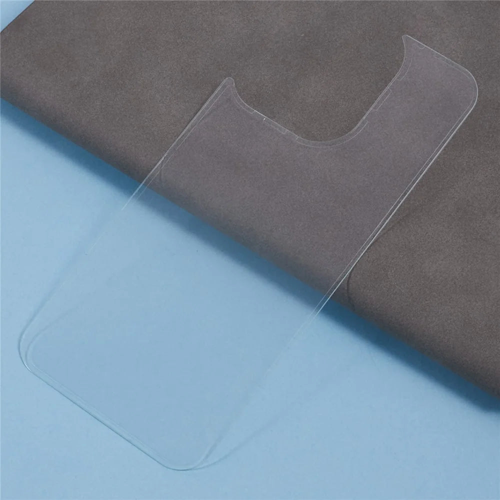 For iPhone 16 Pro Max Clear Back Screen Protector Explosion-Proof Cell Phone Rear Tempered Glass Film - 3
