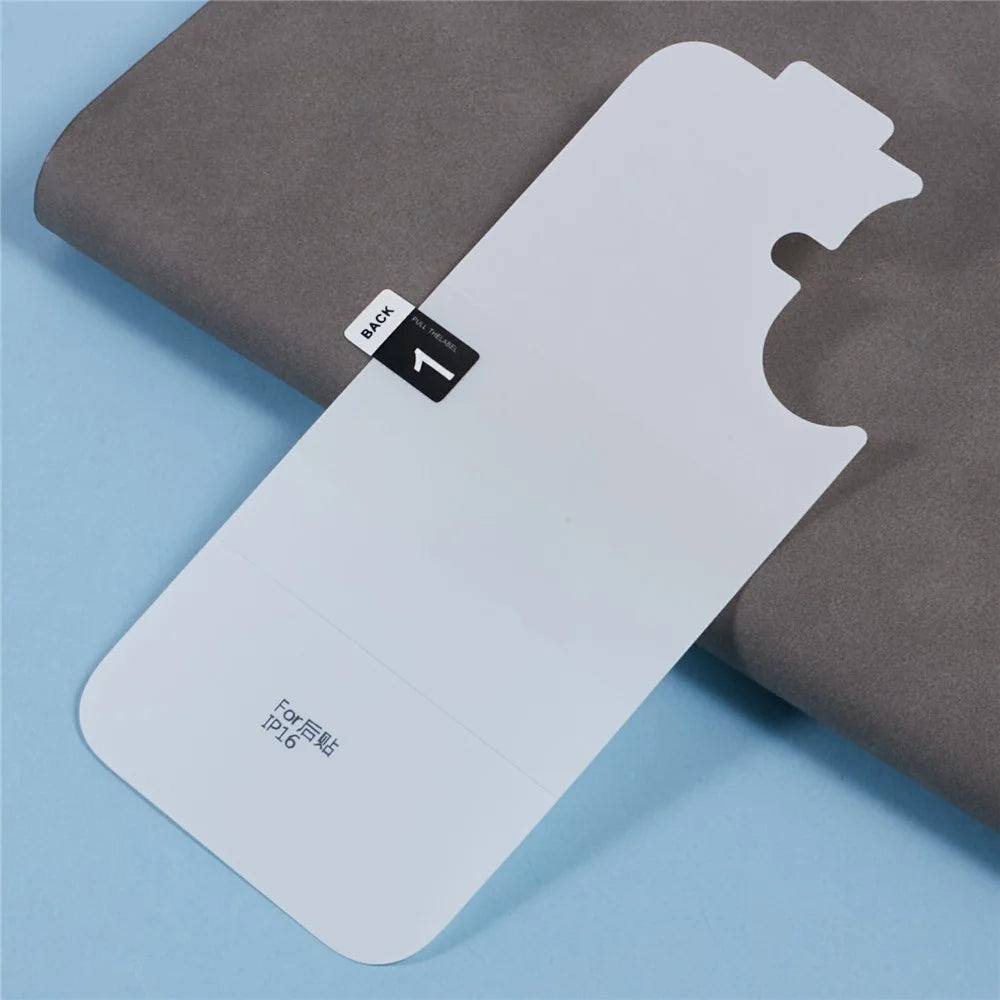For iPhone 16 Plus Back Screen Protector Hydrogel HD Clear TPU + PET Phone Back Cover Film - 3