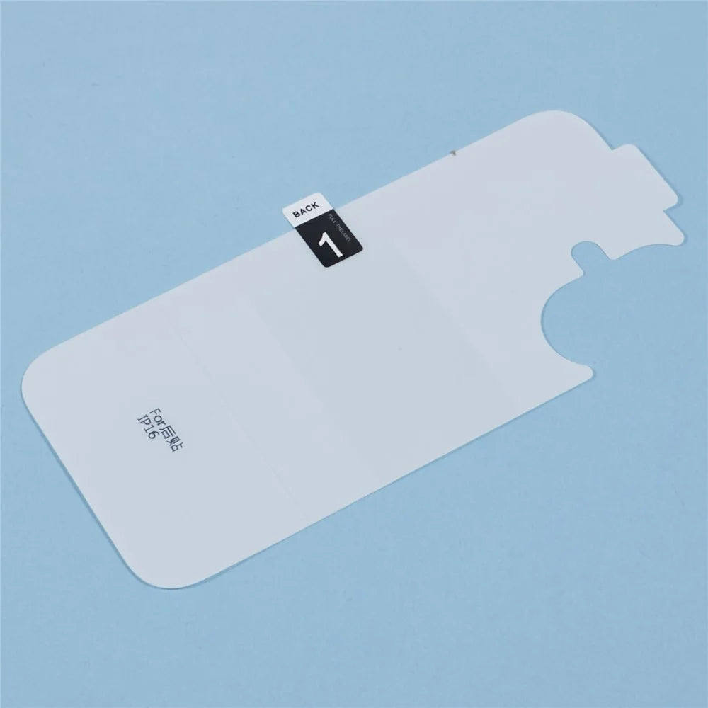 For iPhone 16 Plus Back Screen Protector Hydrogel HD Clear TPU + PET Phone Back Cover Film - 5