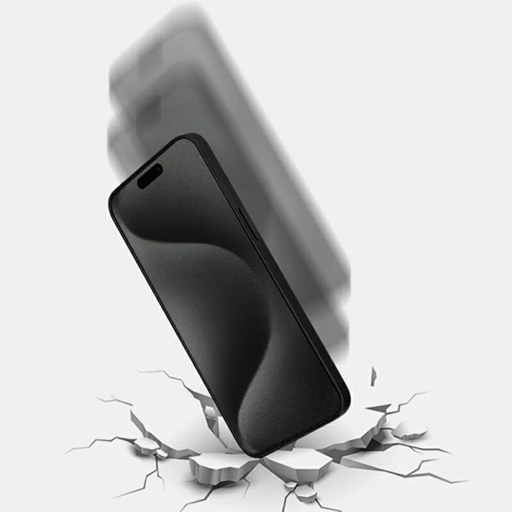 KZDOO For iPhone 16 Pro Max Anti-Peep Tempered Glass Screen Protector Full Glue Silk Printing Screen Film - 5