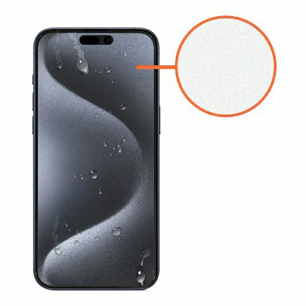 KZDOO For iPhone 16 Plus / 15 Plus / 14 Pro Max AG Matte Screen Protector Anti-Fingerprint Tempered Glass Film Anti-Glare Full Glue Silk Printing - 5