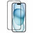 KZDOO For iPhone 16  /  15  /  14 Pro Anti-Dust Clear Screen Protector 3D Curved AB Glue Tempered Glass Film - 1