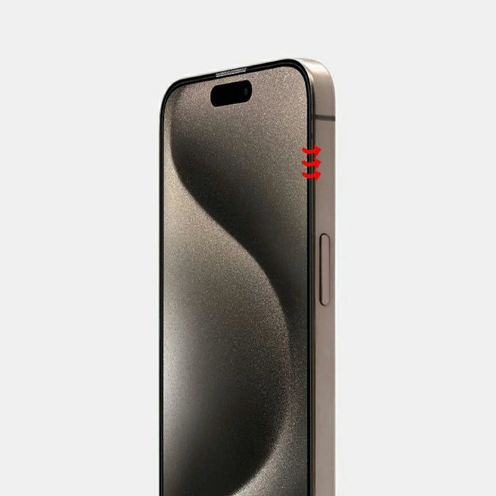 KZDOO For iPhone 16 Plus  /  15 Plus  /  14 Pro Max Anti-Dust Clear Screen Protector 3D Curved AB Glue Tempered Glass Film - 5