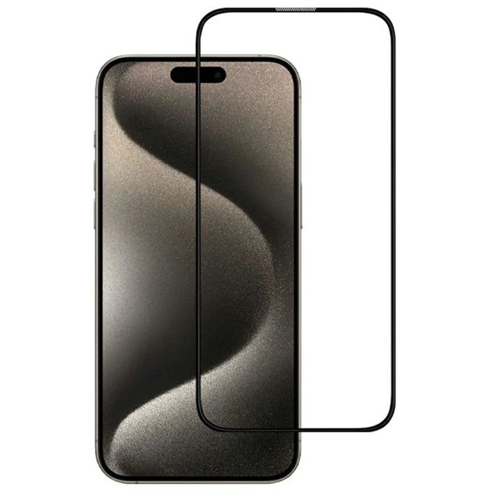 KZDOO For iPhone 16 Pro Max Anti-Dust Clear Screen Protector 3D Curved AB Glue Tempered Glass Film - 1