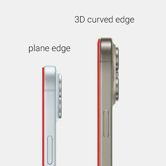 KZDOO For iPhone 16 Pro Max Anti-Dust Clear Screen Protector 3D Curved AB Glue Tempered Glass Film - 3