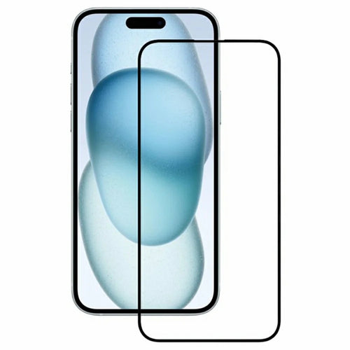 KZDOO For iPhone 16 Plus Full Glue Tempered Glass Screen Protector Full Coverage Silk Printing Glass Film - 1