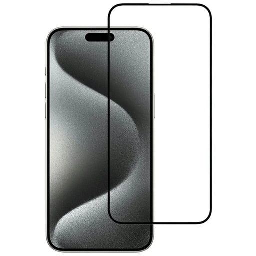 KZDOO For iPhone 16 Pro Max Full Glue Tempered Glass Complete Covering Silk Printing Glass Film - 1