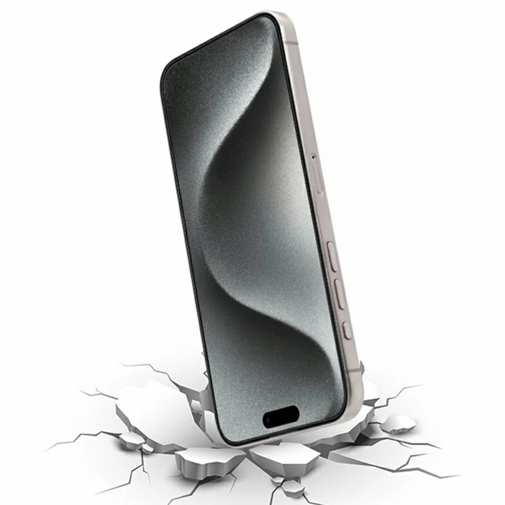 KZDOO For iPhone 16 Full Glue Tempered Glass Screen Protector Full Coverage Silk Printing Glass Film - 5