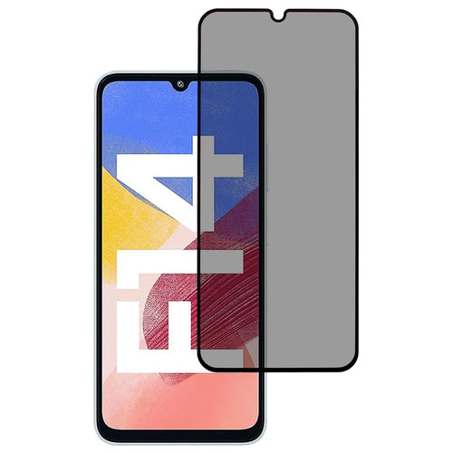 For Samsung Galaxy F14 4G Anti-Spy Screen Protector Silk Printing High Aluminium-Silicon Glass Film - 1