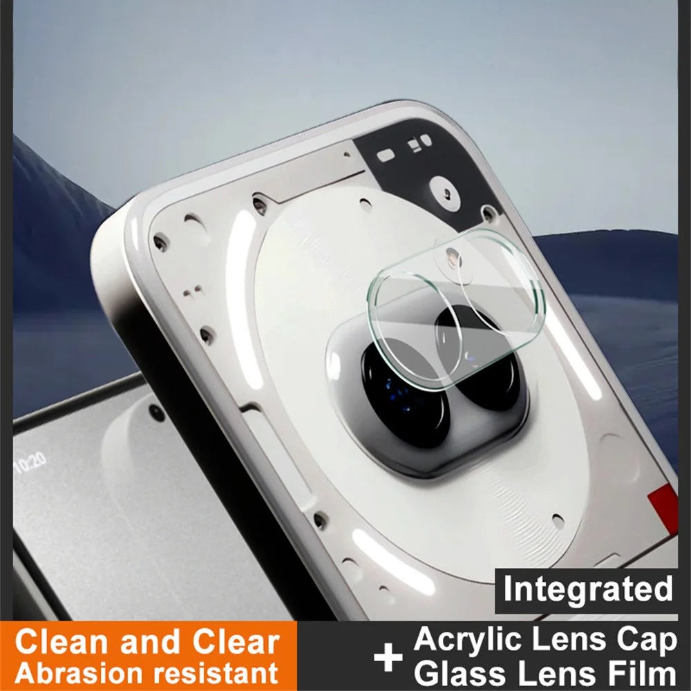 IMAK For Nothing Phone (2a) Plus Tempered Glass Camera Lens Protector + Acrylic Lens Cap - 2