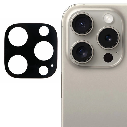 For iPhone 16 Pro / 16 Pro Max Tempered Glass Lens Protector Silk Printing Camera Lens Film - 1