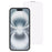 For iPhone 16 Screen Protector Crystal Clear Purple Light Tempered Glass Film Built-In Dust-Proof Mesh - 1