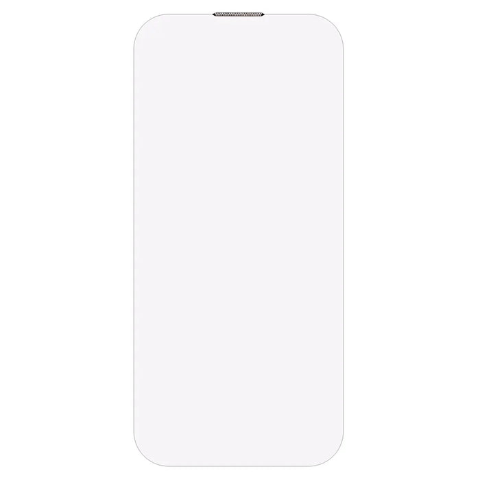 For iPhone 16 Screen Protector Crystal Clear Purple Light Tempered Glass Film Built-In Dust-Proof Mesh - 2