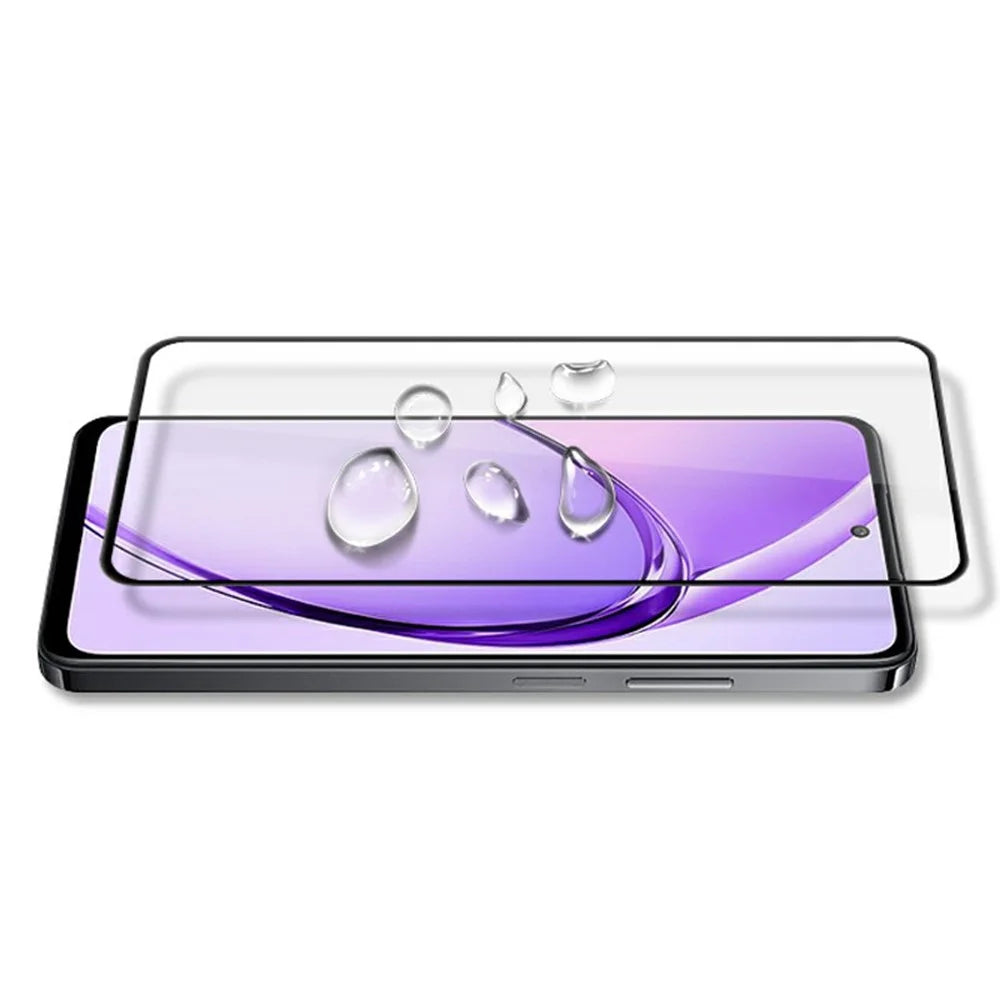 MOCOLO For Oppo A80 5G / A60 4G / A3 Pro (Global) 5G Screen Protector Anti-Shatter Silk Printing Tempered Glass Film - Black - 4