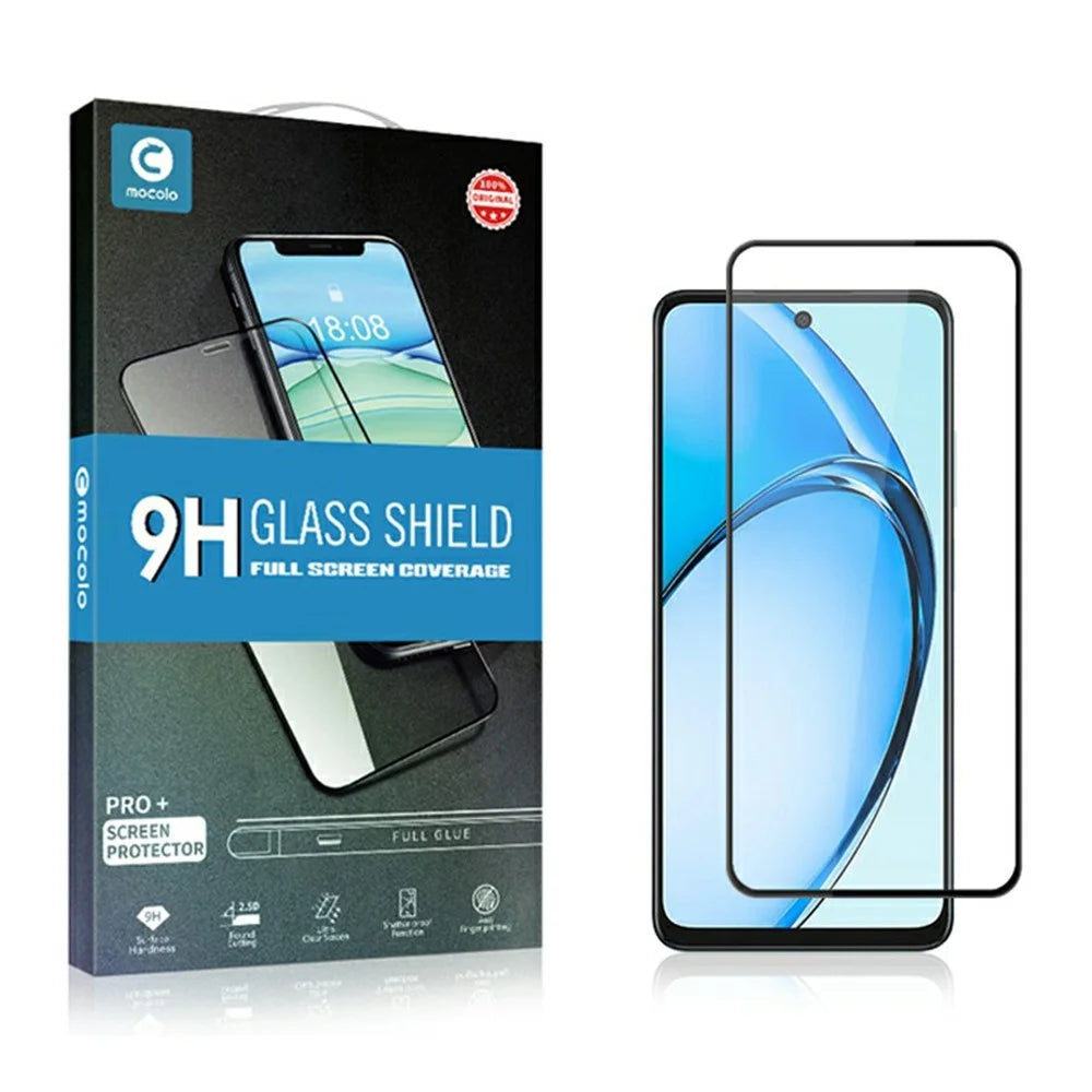 MOCOLO For Oppo A80 5G / A60 4G / A3 Pro (Global) 5G Screen Protector Anti-Shatter Silk Printing Tempered Glass Film - Black - 7