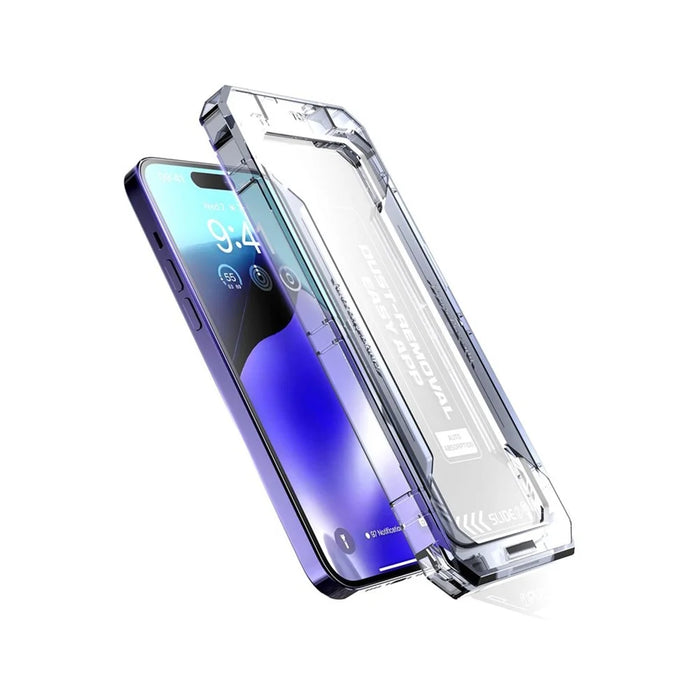 For iPhone 16 Pro Screen Protector Silk Printing Tempered Glass Film Dust-Free Protector - 3