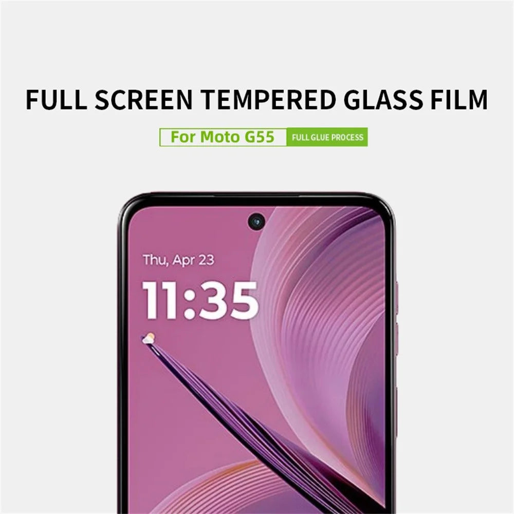 PINWUYO JK Series-2 for Motorola Moto G55 5G High Aluminium-Silicon Glass Film 9H Full Screen Protector - 3