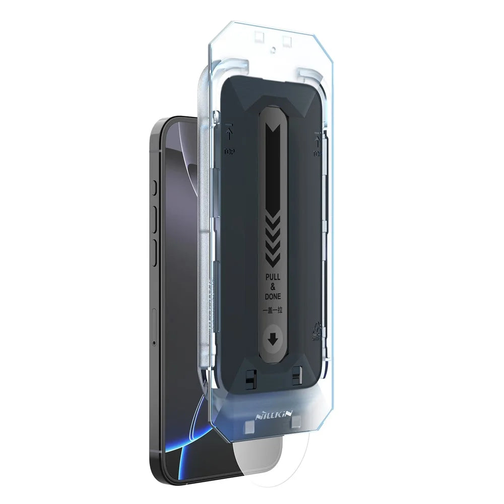 NILLKIN For iPhone 16 Pro Anti-Peep Screen Protector Anti-Scratch AGC Glass Full Screen Film - 4