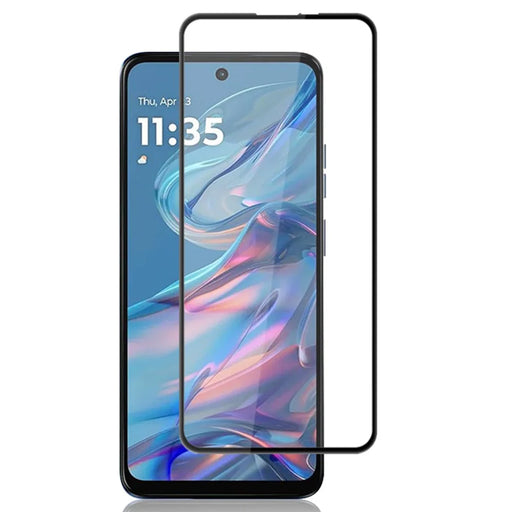 MOCOLO For Motorola Moto G45 5G / G34 5G Screen Protector Anti-Shatter Silk Printing Tempered Glass Film - Black - 1