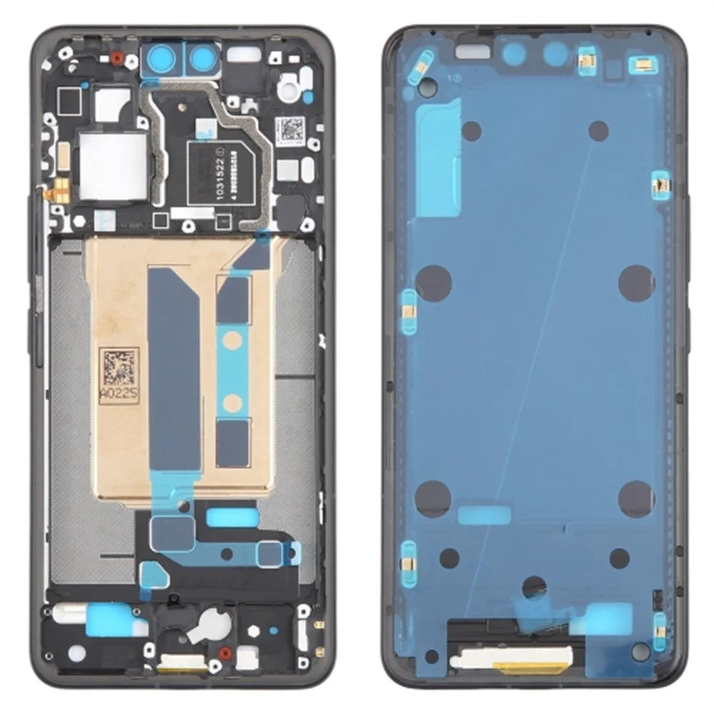 For Xiaomi Civi 4 Pro 5G Middle Plate Frame Repair Part (A-Side) (Without Logo) - Black - 1