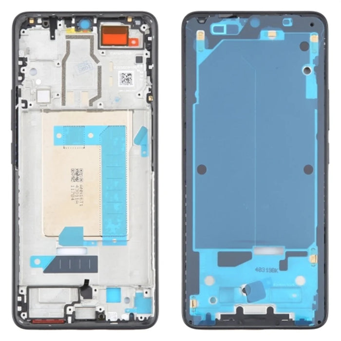 For Xiaomi Poco F6 5G / Redmi Turbo 3 5G Middle Plate Frame Repair Part (A-Side) (Without Logo) - Black - 1